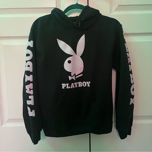Small Black/Pink Playboy Hoodie